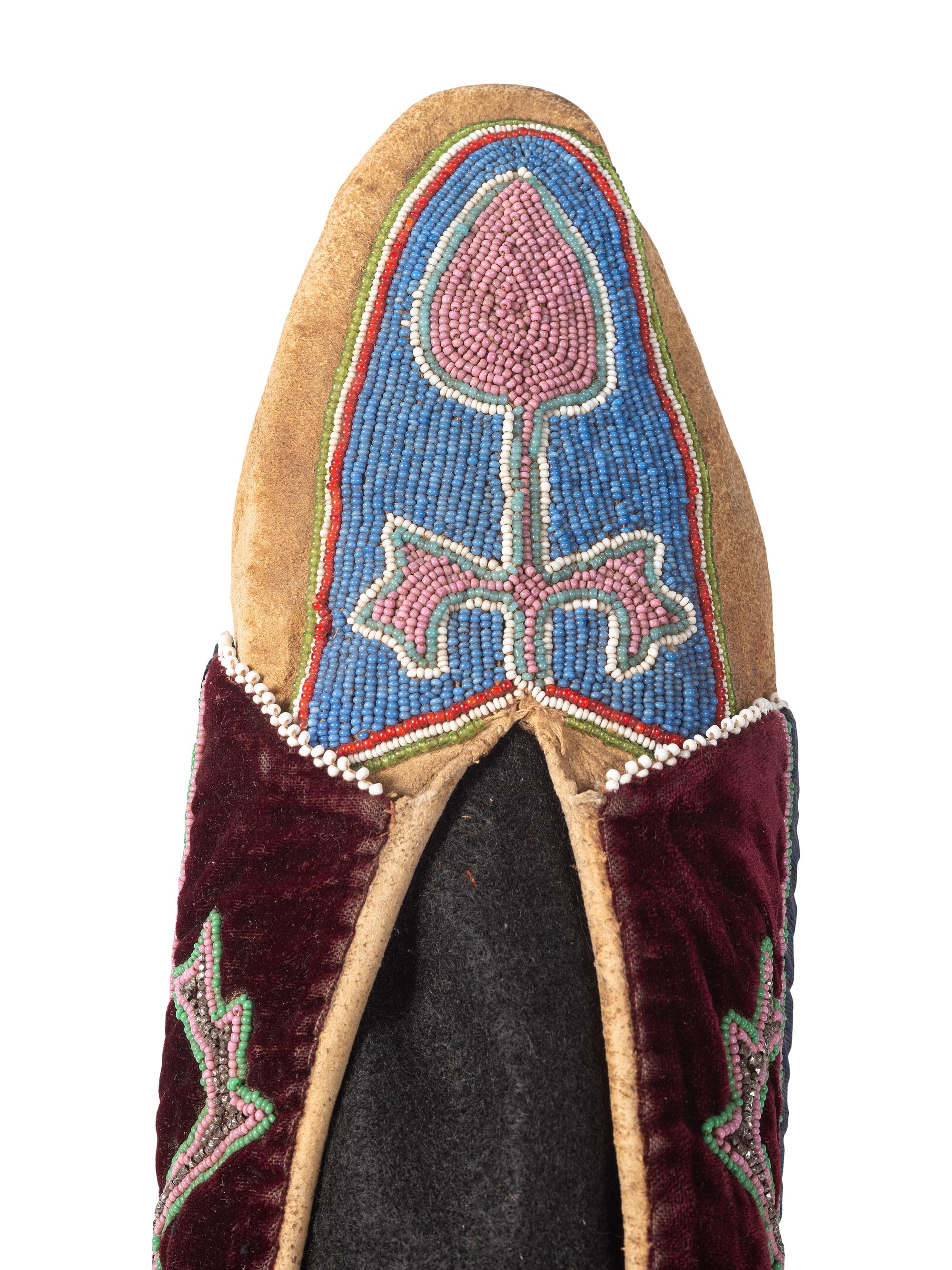 Prairie Beaded Hide Moccasins