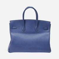 A blue de malte togo leather gold hardware Birkin bag 35, Hermès 2008