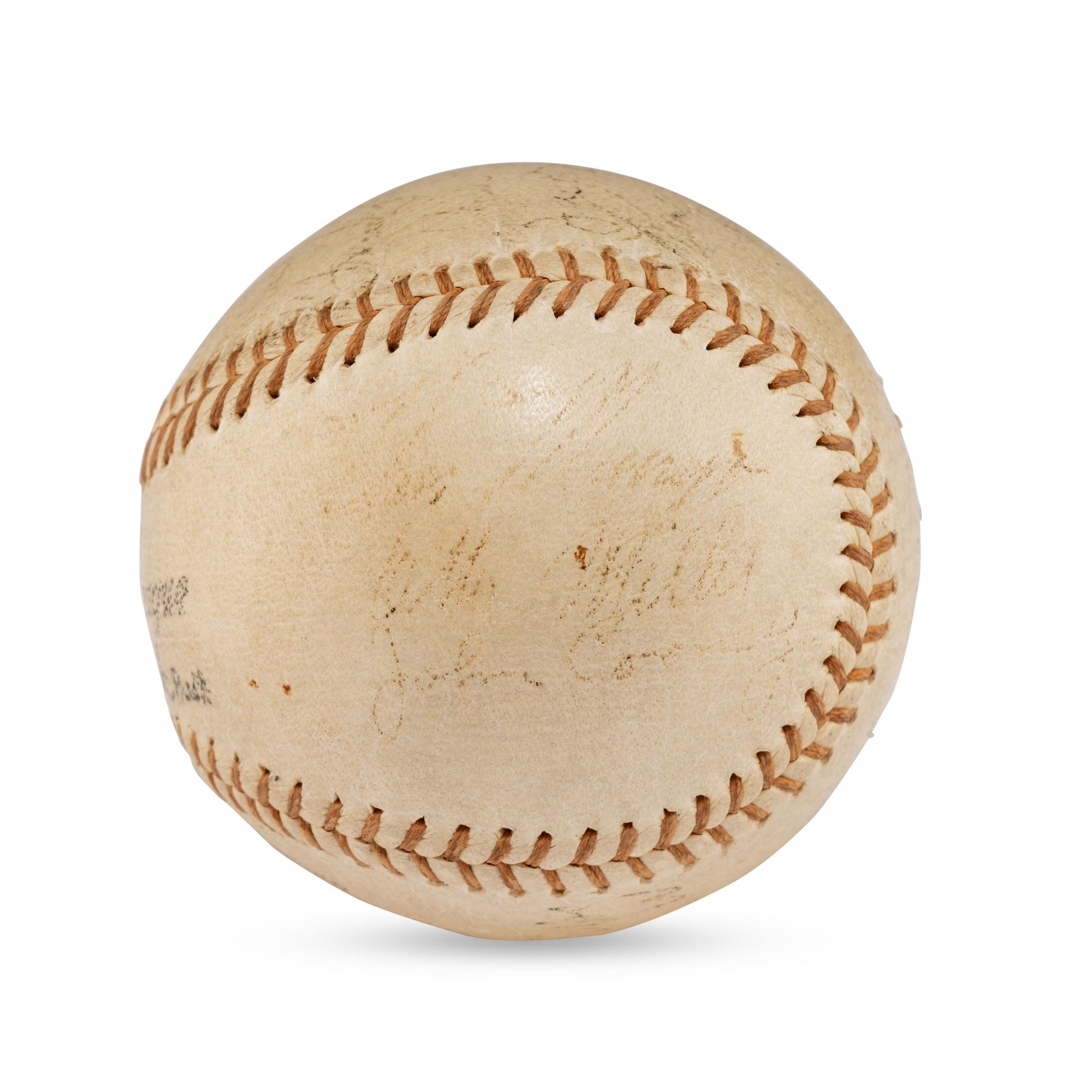 A 1936 Brooklyn Dodgers Team Signed Autograph Baseball (Beckett Authentication Services Letter of Authenticity)