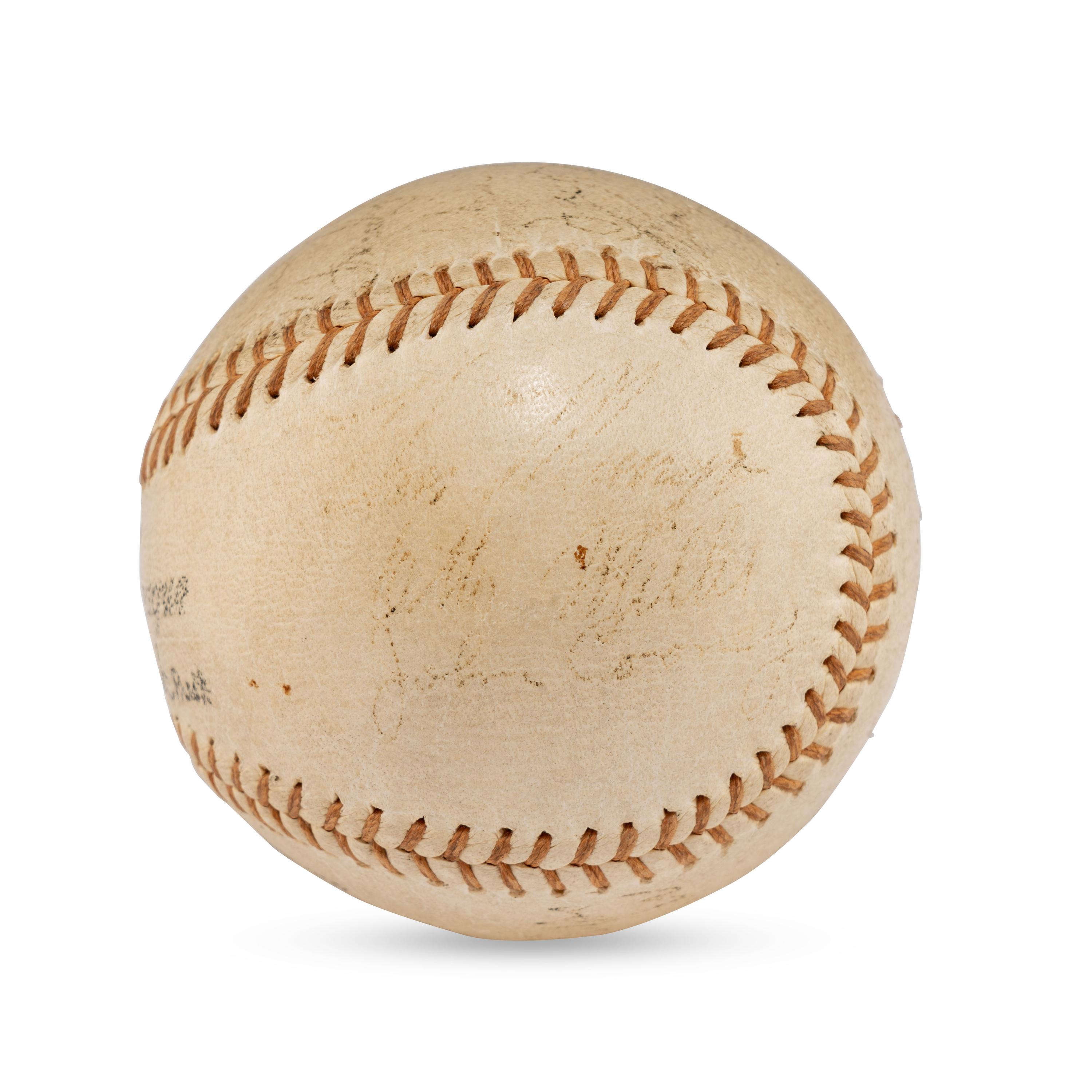 A 1936 Brooklyn Dodgers Team Signed Autograph Baseball (Beckett Authentication Services Letter of Authenticity)