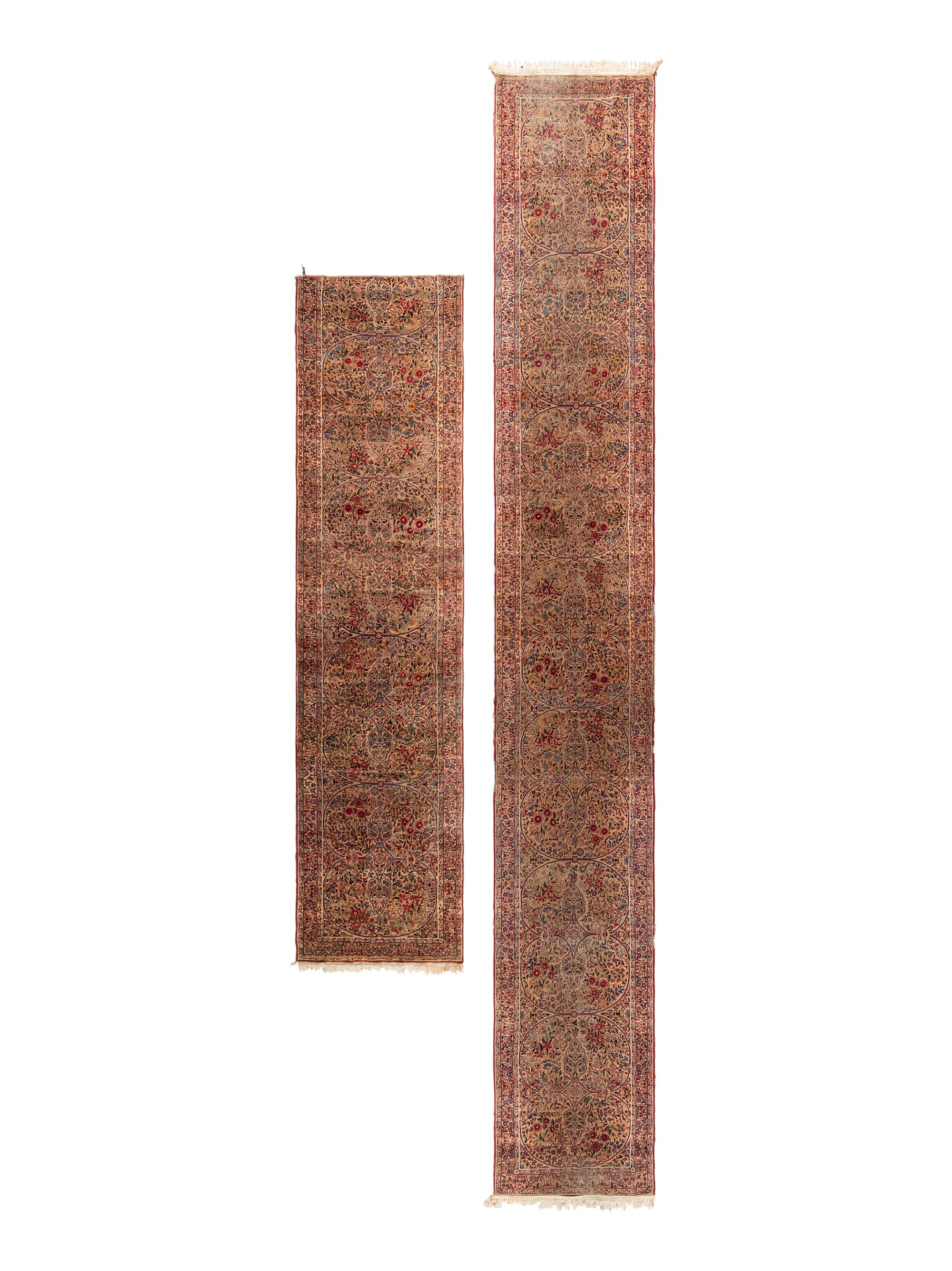 Two Sarouk Wool Runners