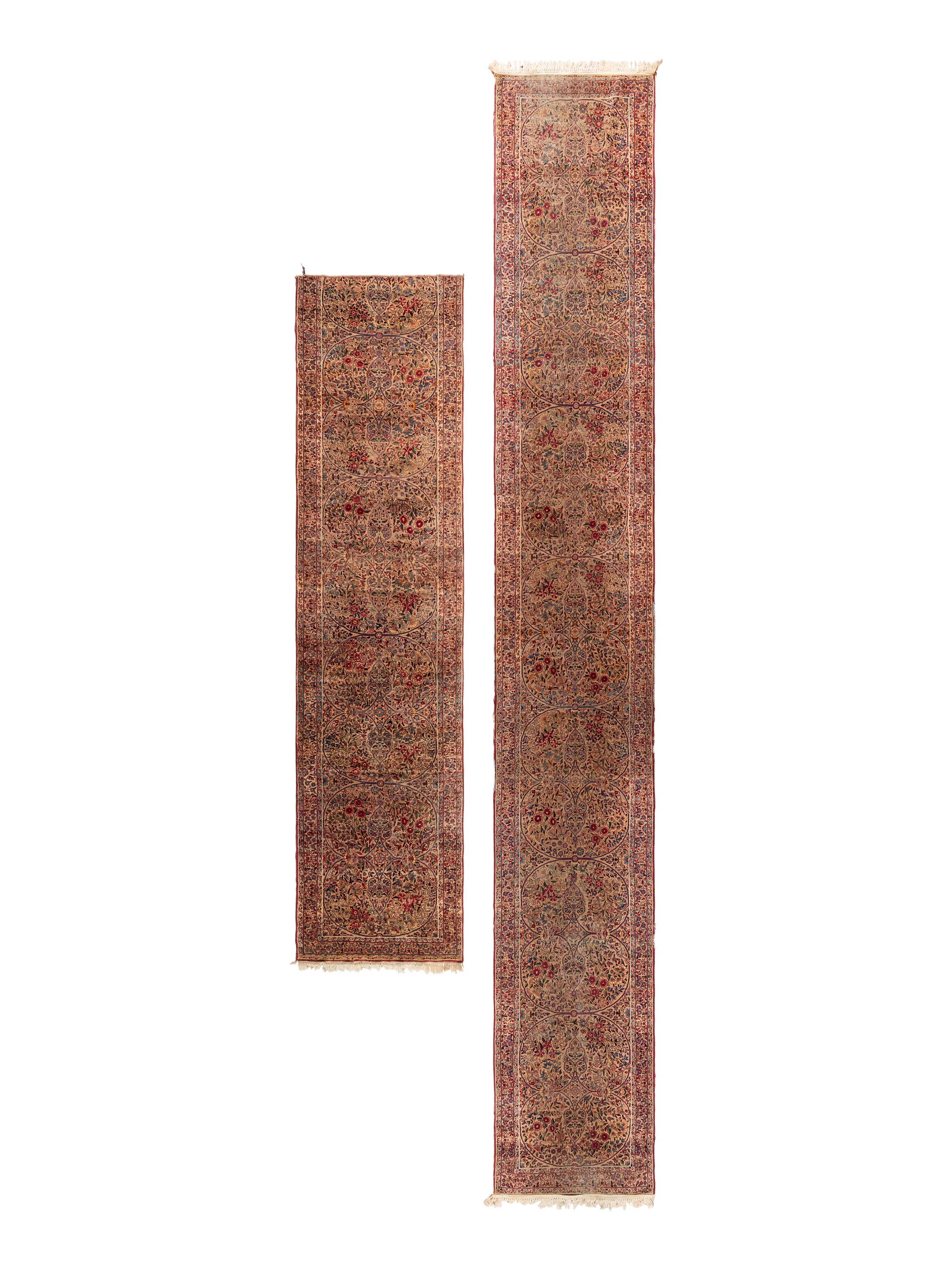 Two Sarouk Wool Runners