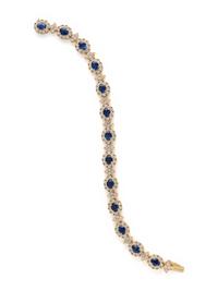 SAPPHIRE AND DIAMOND BRACELET