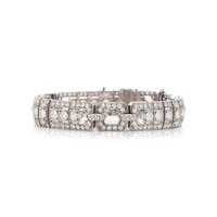 ART DECO, PLATINUM AND DIAMOND BRACELET