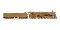 A United Scale Models Brass HO-Gauge 4-8-4 Locomotive and Tender