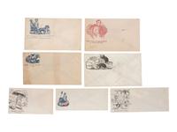 [CIVIL WAR]. A collection of 80 Civil War patriotic envelopes.