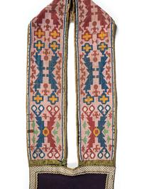 Potawatomi Loom Beaded Bandolier Bag, with Thunderbird Imagery