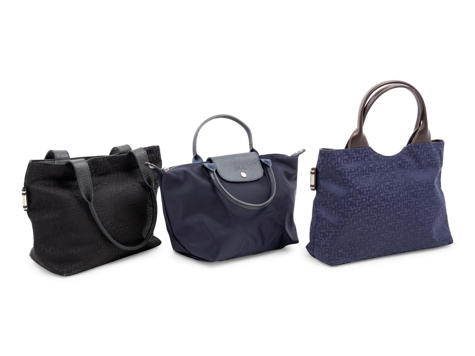 Collection of Six Longchamp Hand Bags, 2000-10s