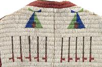 Cheyenne River Sioux Beaded Pictorial Hide Vest