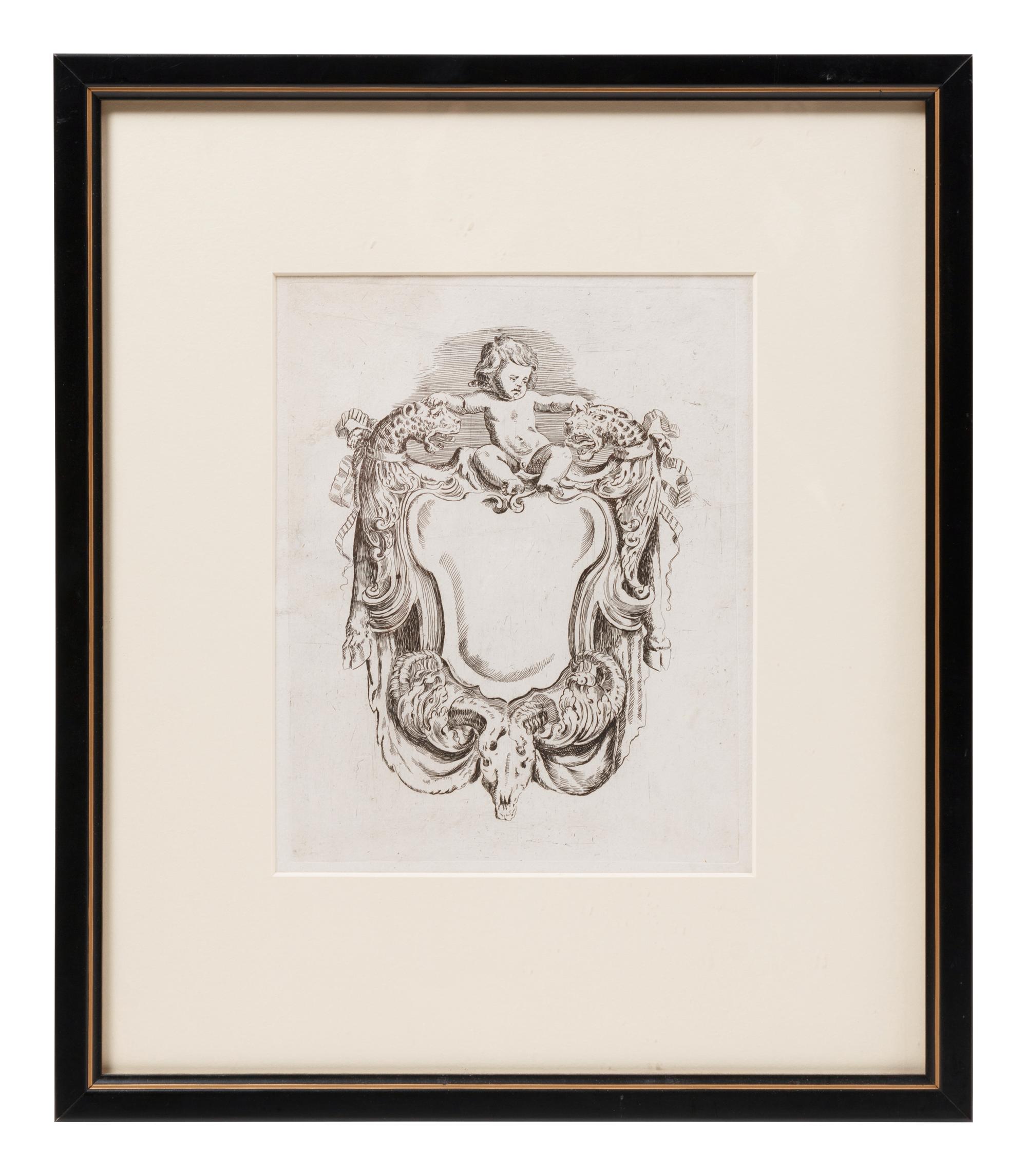 A Pair of Engravings Depicting Ornamental Designs