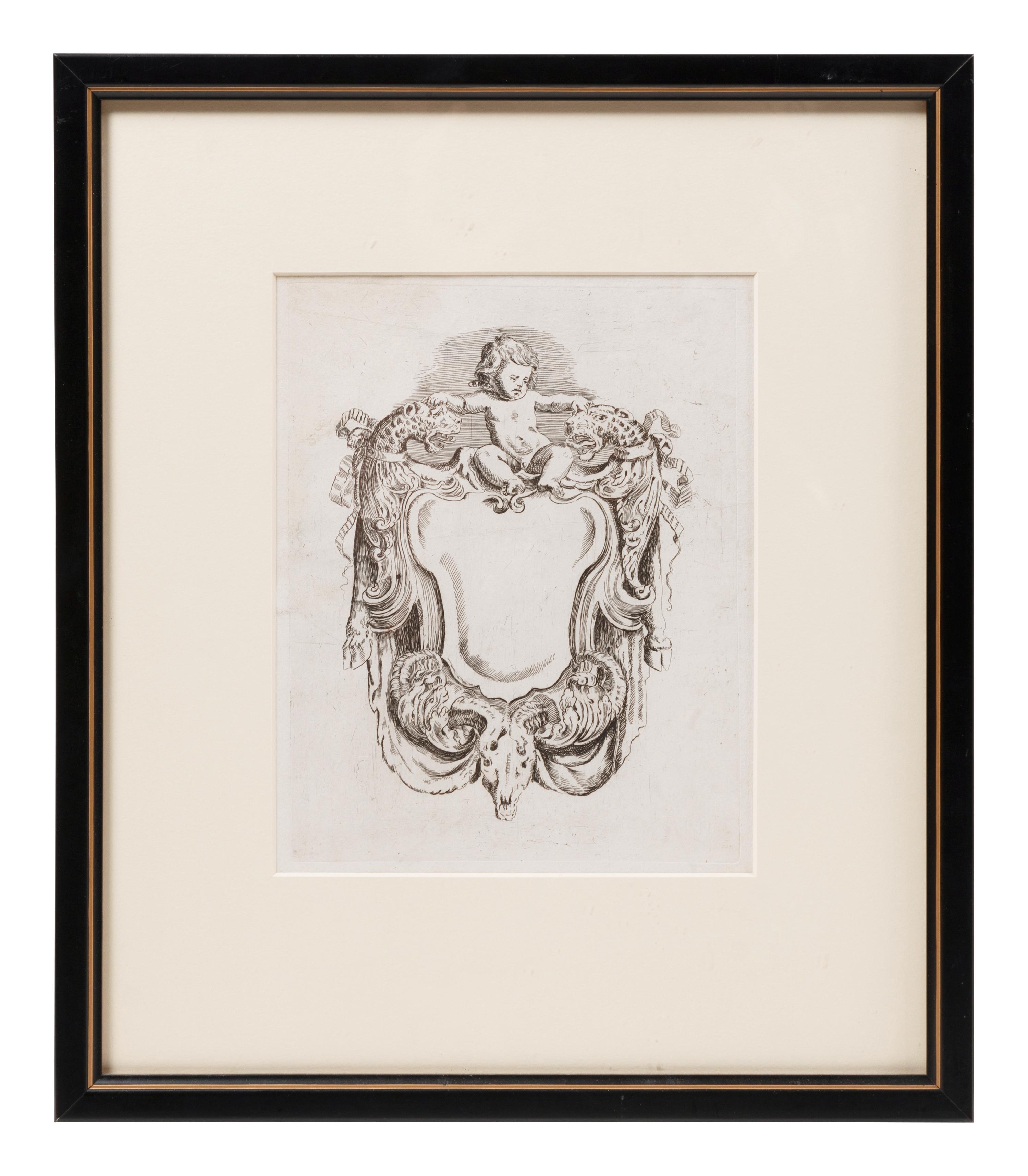 A Pair of Engravings Depicting Ornamental Designs