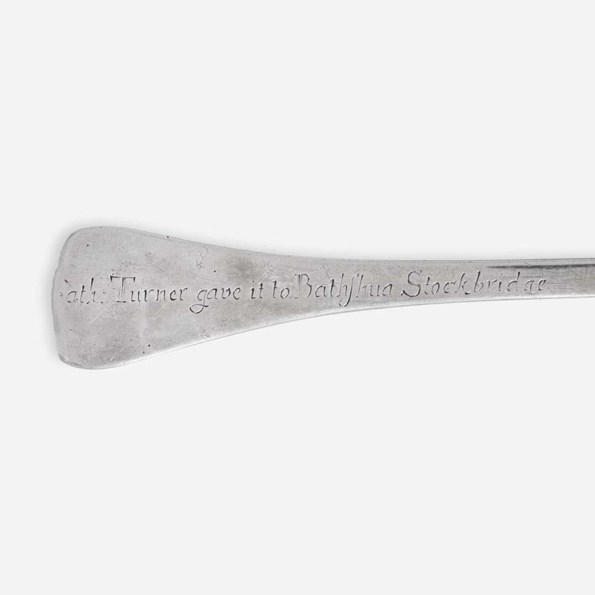A silver tablespoon John Edwards (1671-1746), Boston, MA, circa 1700