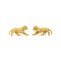 YELLOW GOLD TIGER CUFFLINKS