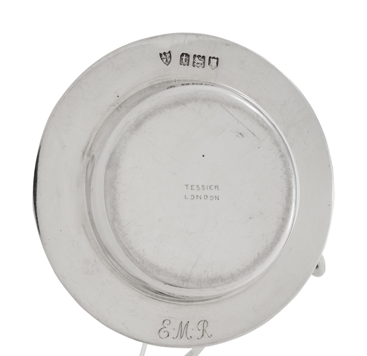 A Set of Twenty-One English Silver Place-Setting Ash Trays