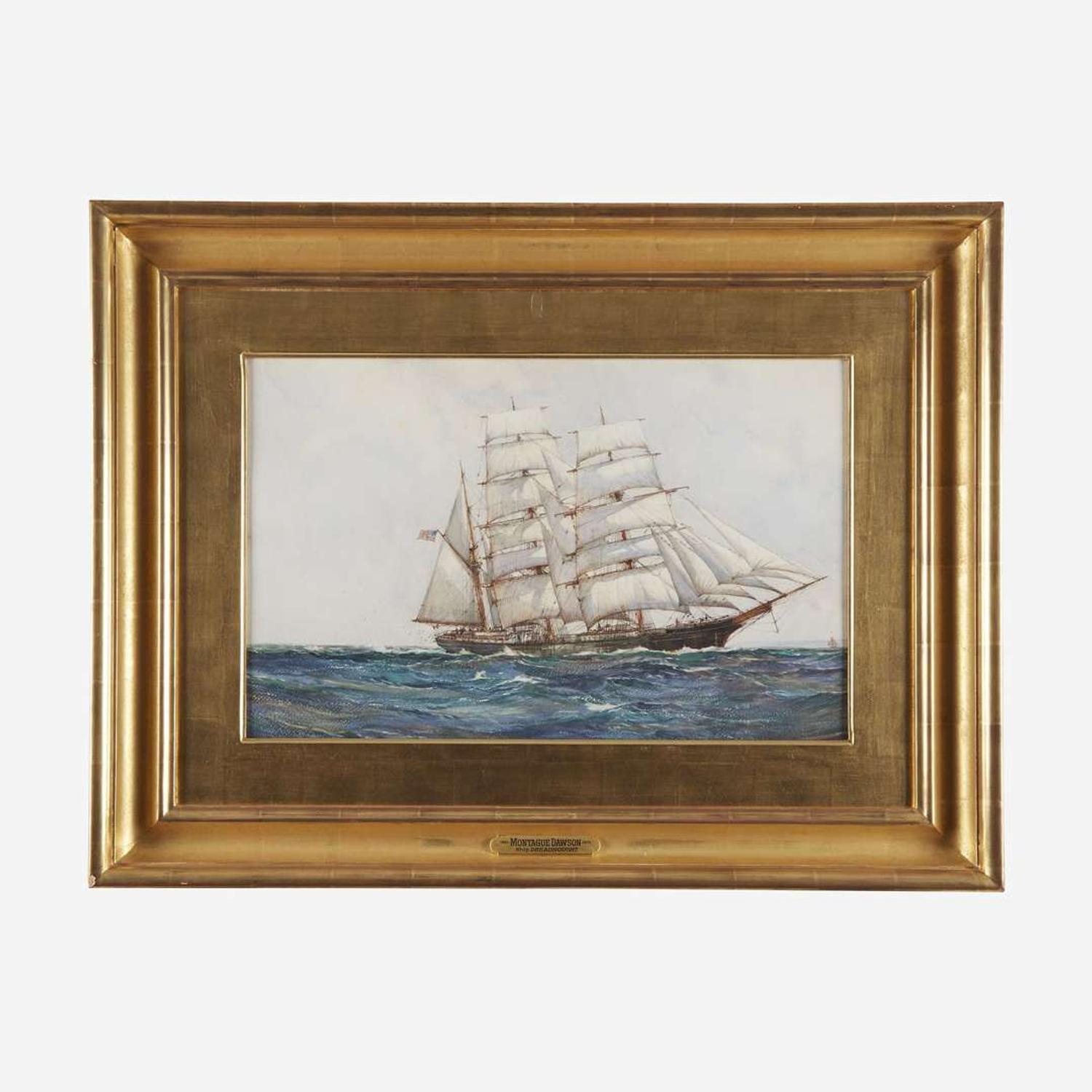 Montague Dawson (British, 1895-1973) Barque Allan W. Spies