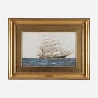 Montague Dawson (British, 1895-1973) Barque Allan W. Spies