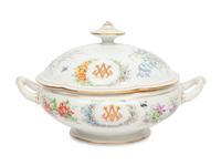 A French Porcelain Covered Tureen
