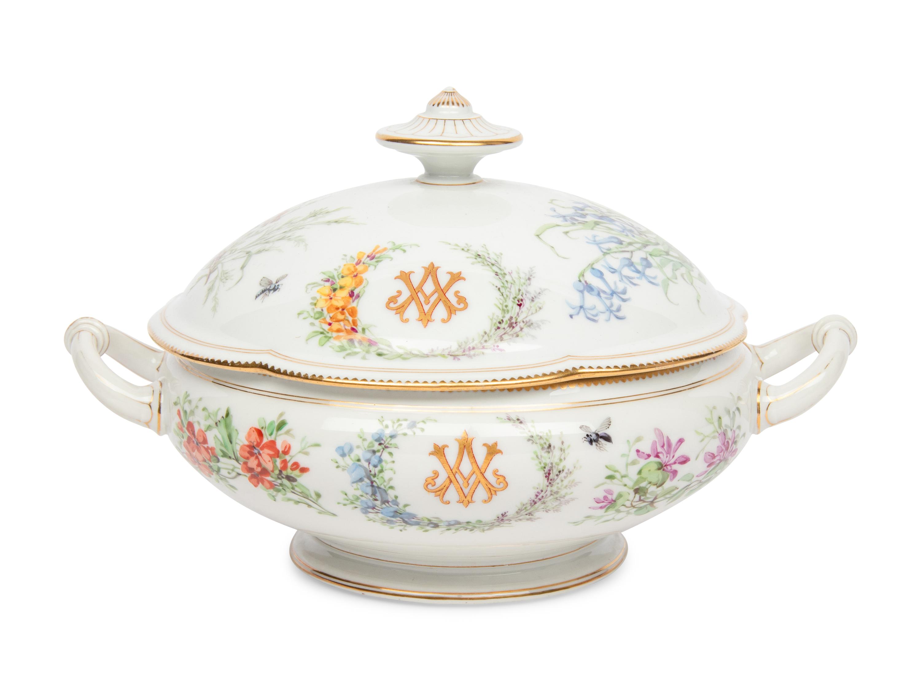 A French Porcelain Covered Tureen