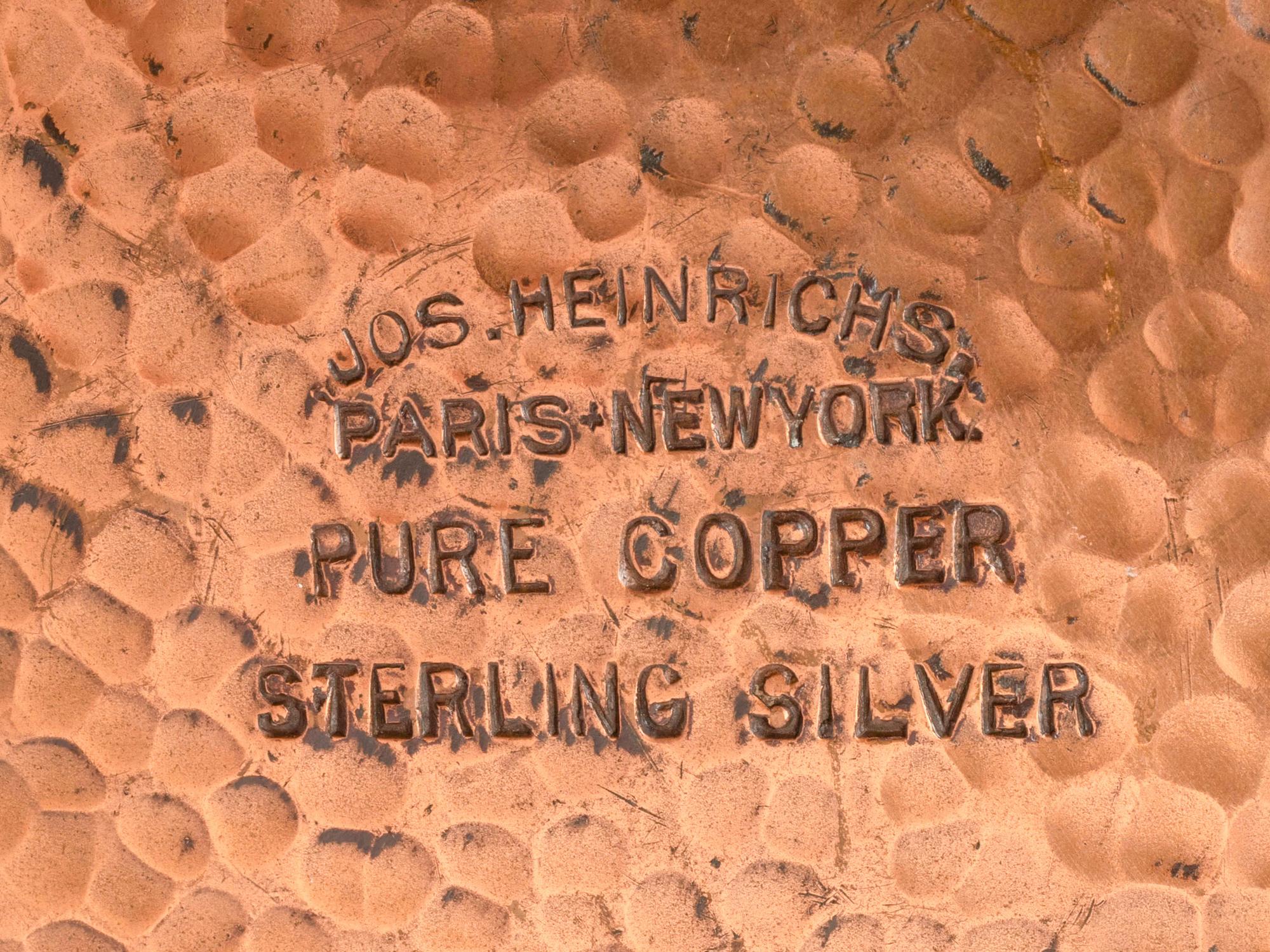 An American Hammered Copper Kettle on Stand
