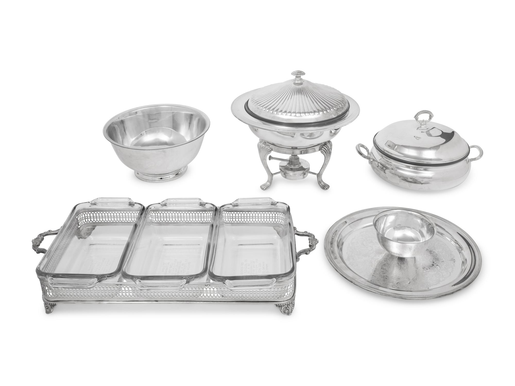 A Group of Silver-Plate Table Articles