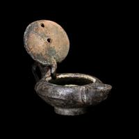A Roman Bronze Oil Lamp