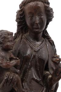 A German Baroque Style Composition Figure of the Madonna and Child
