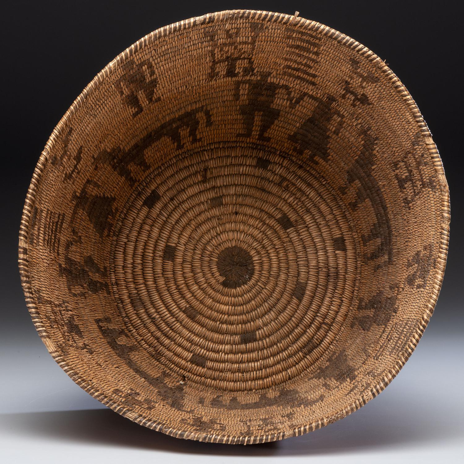 Akimel O'odham Basketry Olla, with Figures
