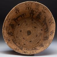 Akimel O'odham Basketry Olla, with Figures