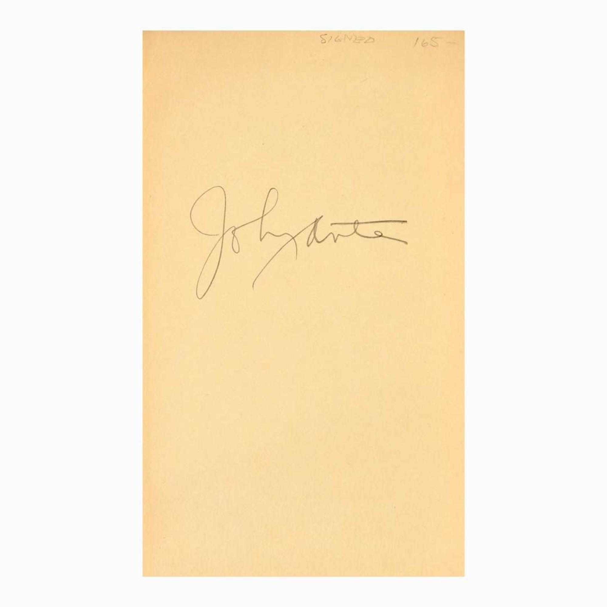 [Literature] Fante, John Group of 3 First Editions and One Signed Contract