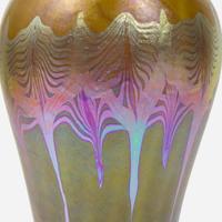 Tiffany Studios (American, active 1878-1932) Tall Early Favrile Vase, New York, USA, circa 1895