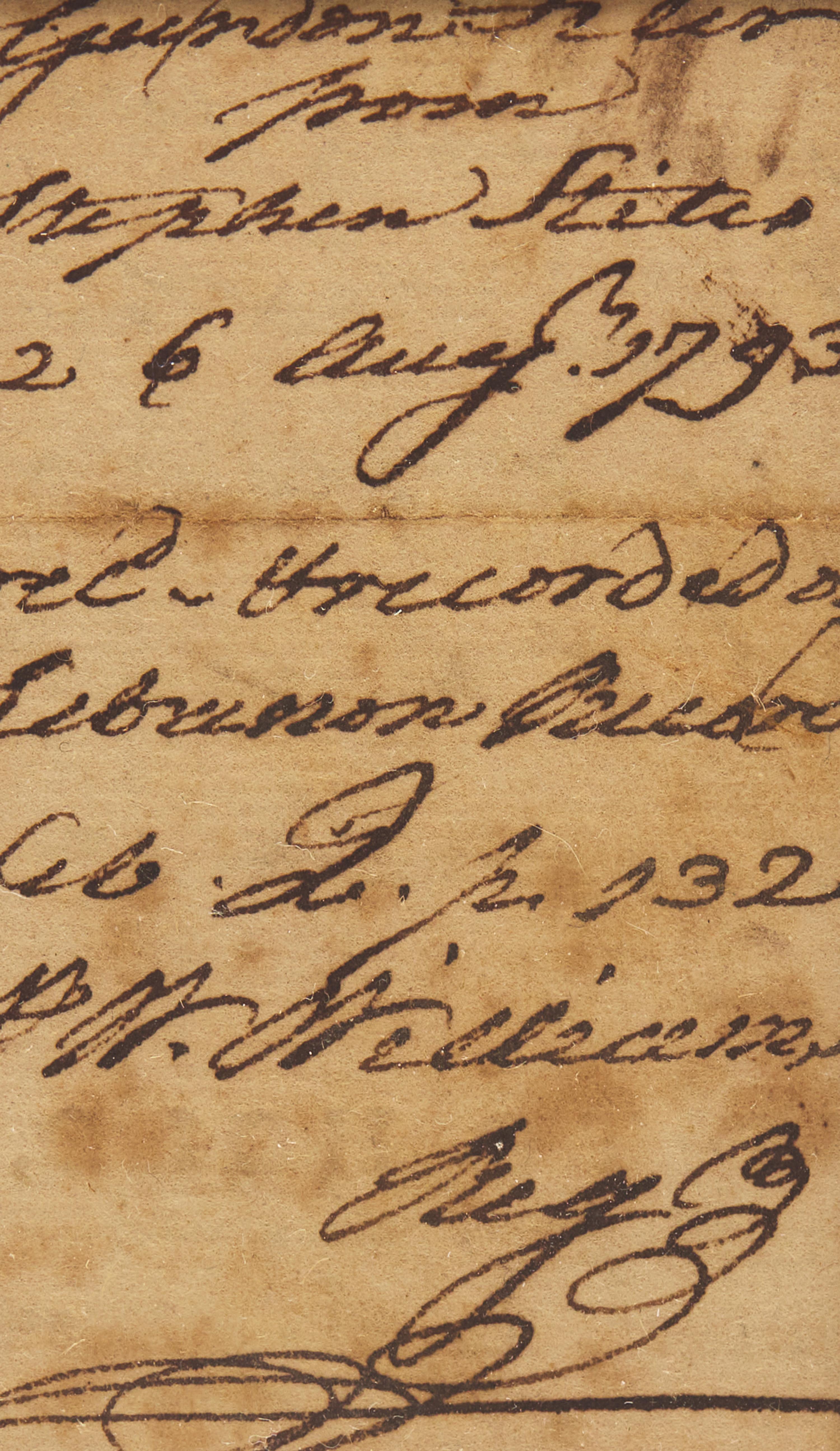 [Declaration of Independence] Williams, William. Clipped Signature