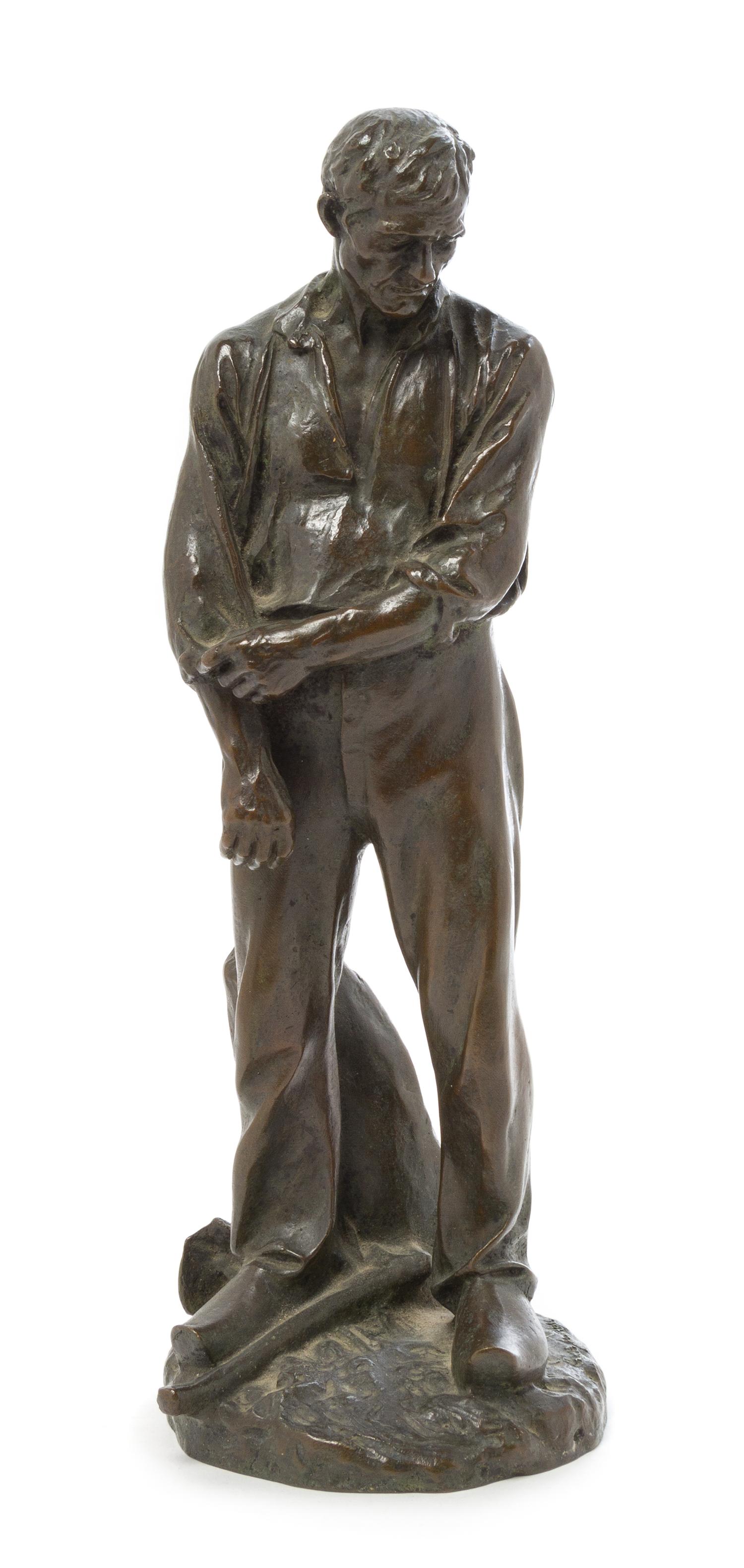 A French Bronze Figure Height 11 1/2 inches. — AIME-JULES DALOU (1838-1902)
