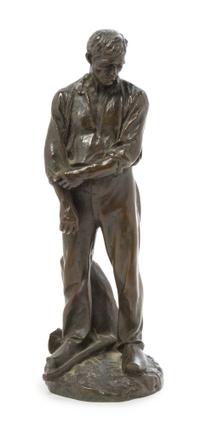 A French Bronze Figure Height 11 1/2 inches. — AIME-JULES DALOU (1838-1902)