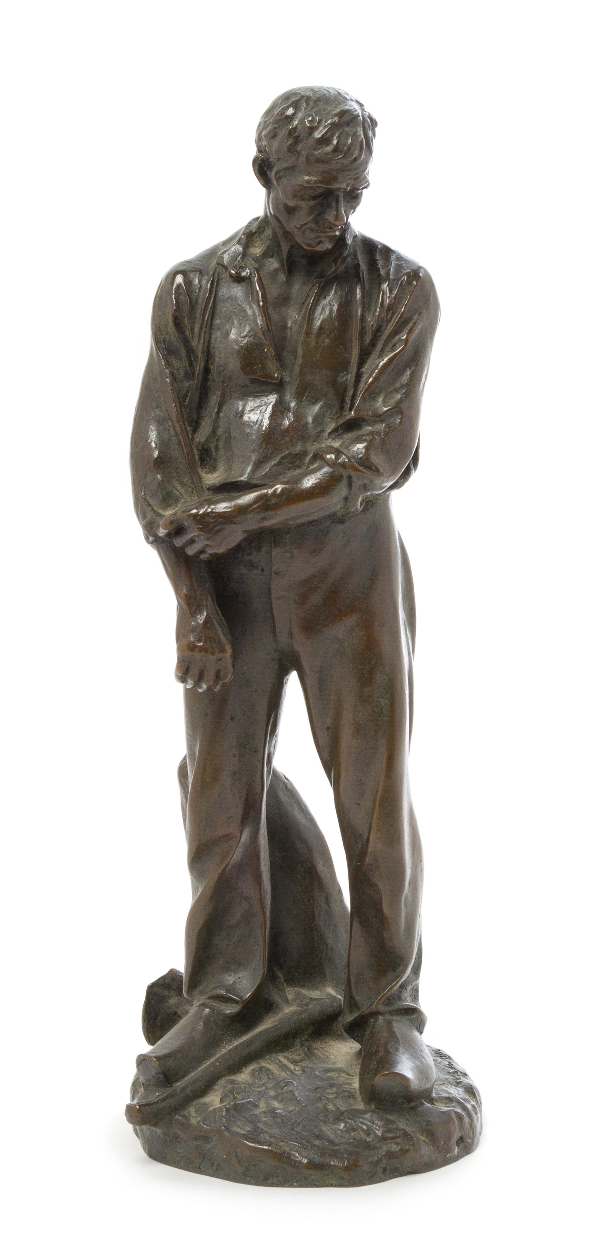 A French Bronze Figure Height 11 1/2 inches. — AIME-JULES DALOU (1838-1902)