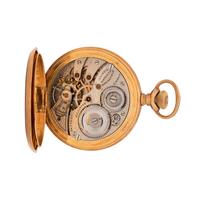 ILLINOIS WATCH CO., 14K YELLOW GOLD HUNTER CASE POCKET WATCH