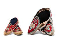 Northeastern Beaded Hide Moccasins