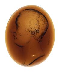 A Glass Intaglio of William Pitt by Nathaniel Marchant (English, 1739-1816)