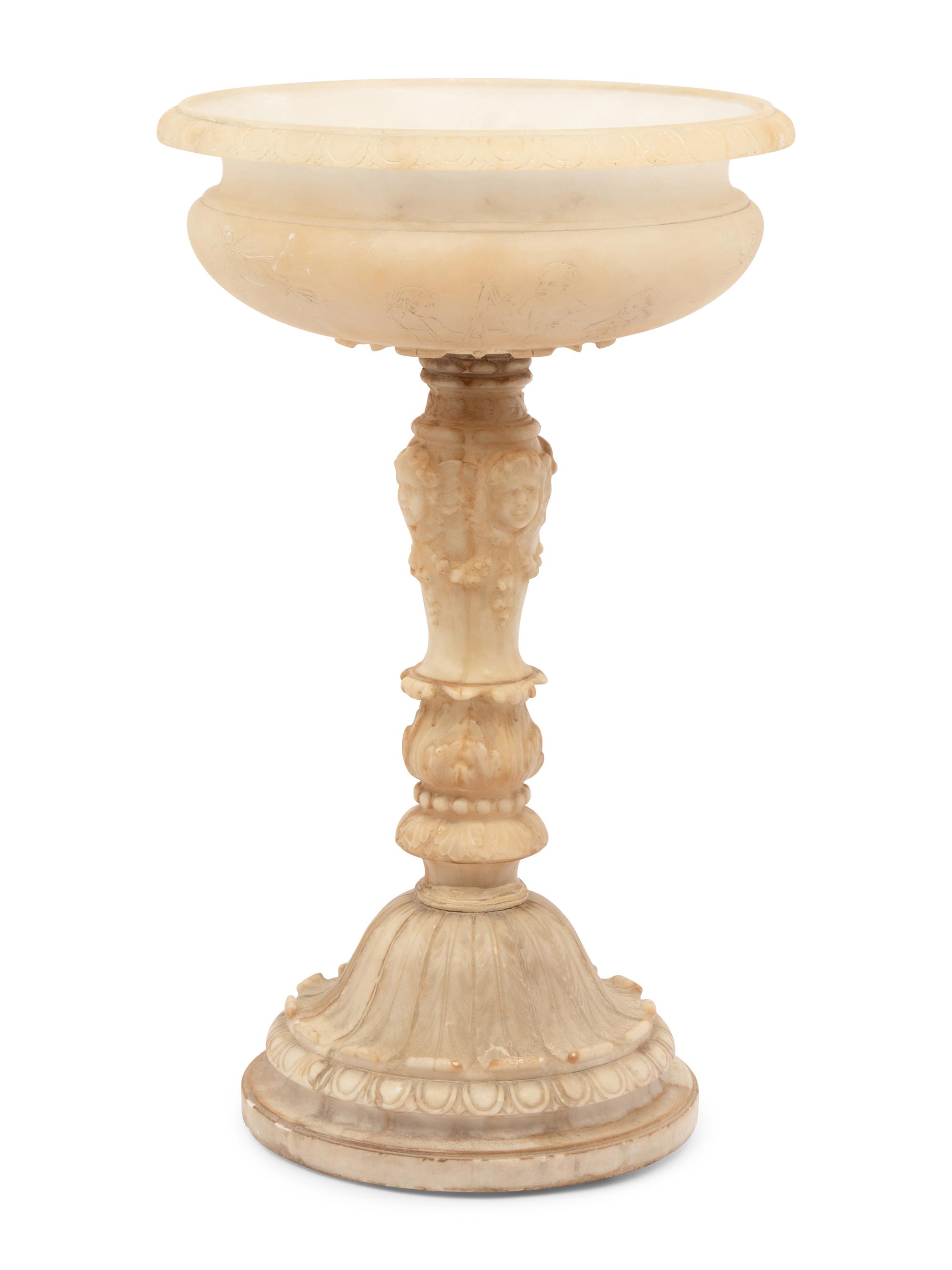 An Italian Alabaster Table Lamp