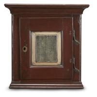 Small painted hanging cupboard Pennsylvania, 18th century