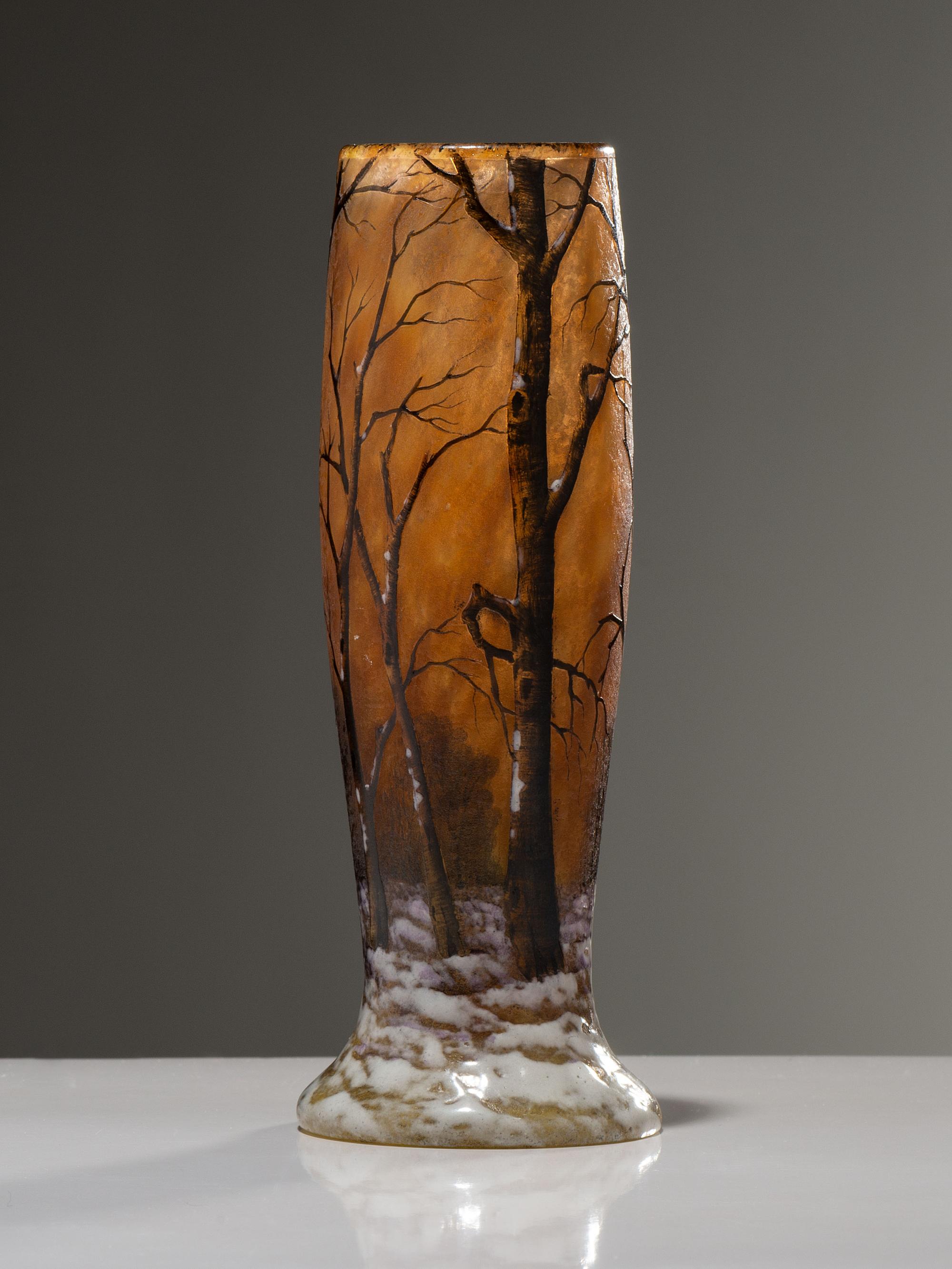 Winter Scene Vase