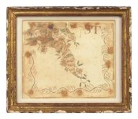 A Group of Five Assorted Hand-Painted or Worked Pictures