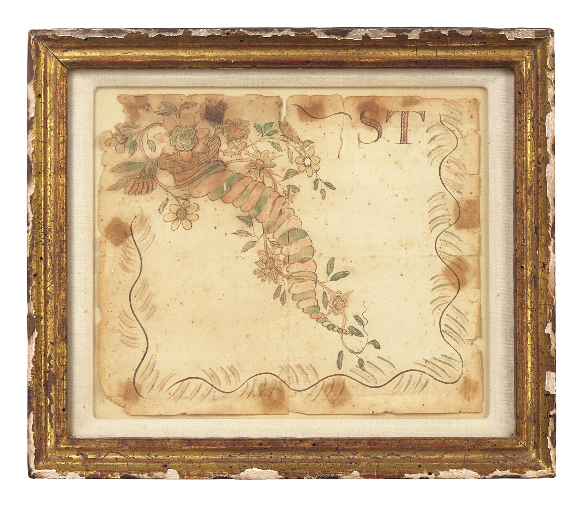 A Group of Five Assorted Hand-Painted or Worked Pictures