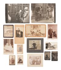 [EARLY PHOTOGRAPHY]. Large selection of 19th-early 20th century photographs and cases.