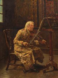 Jose Jimenez y Aranda, (Spanish, 1837-1903), The Violinist, 1887