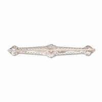 Platinum and Diamond Bar Pin