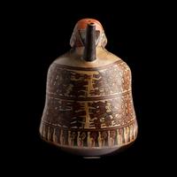 A Nazca-Huari Seated Figure Vessel
