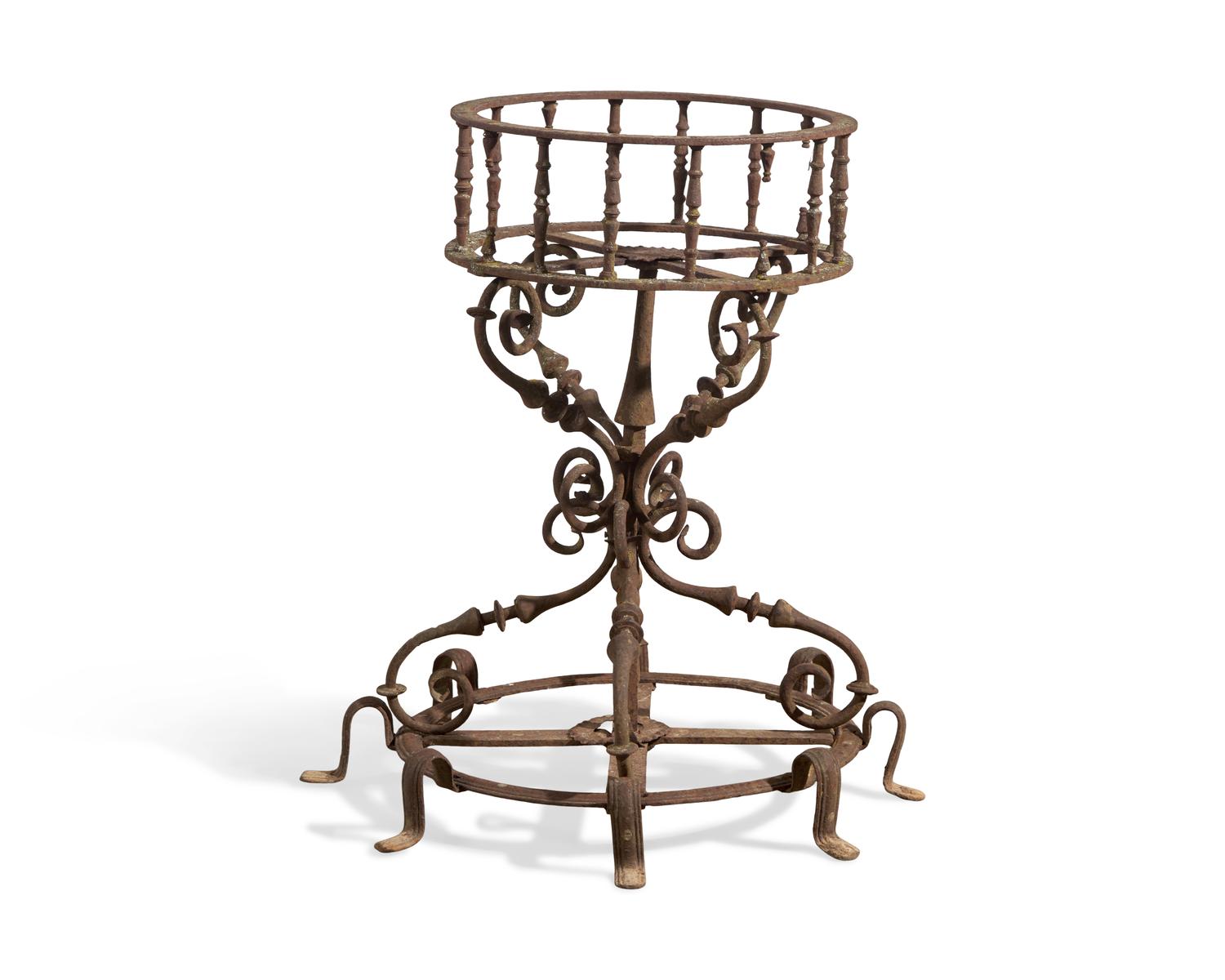 A Cast Iron Garden Jardiniere Stand