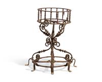 A Cast Iron Garden Jardiniere Stand