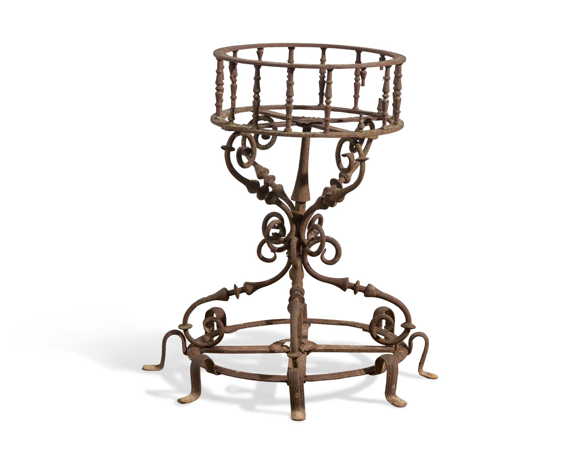 A Cast Iron Garden Jardiniere Stand