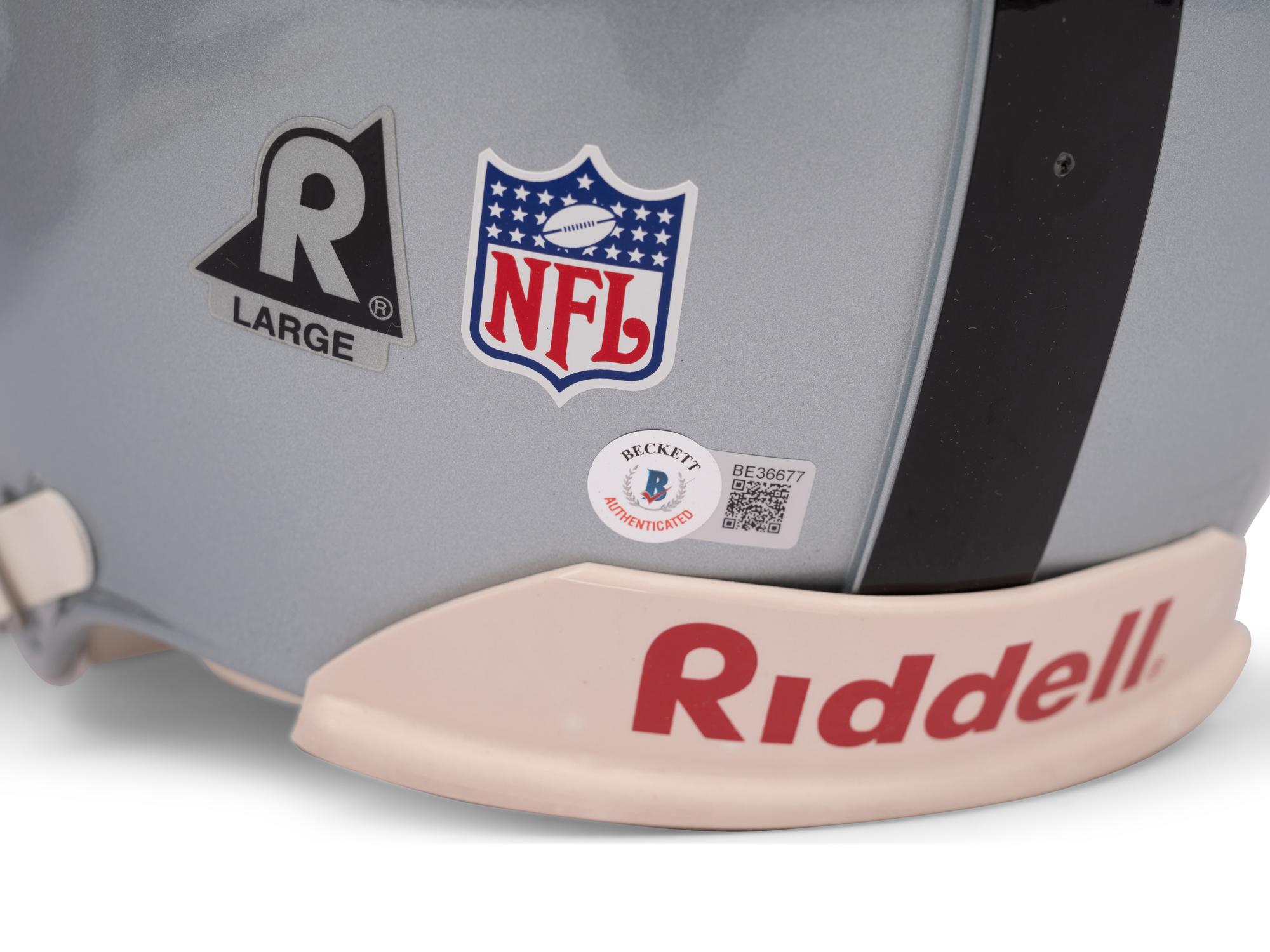 A Bo Jackson Signed Autograph Los Angeles Raiders Football Helmet (Beckett Authentication Services BAS Certified),
